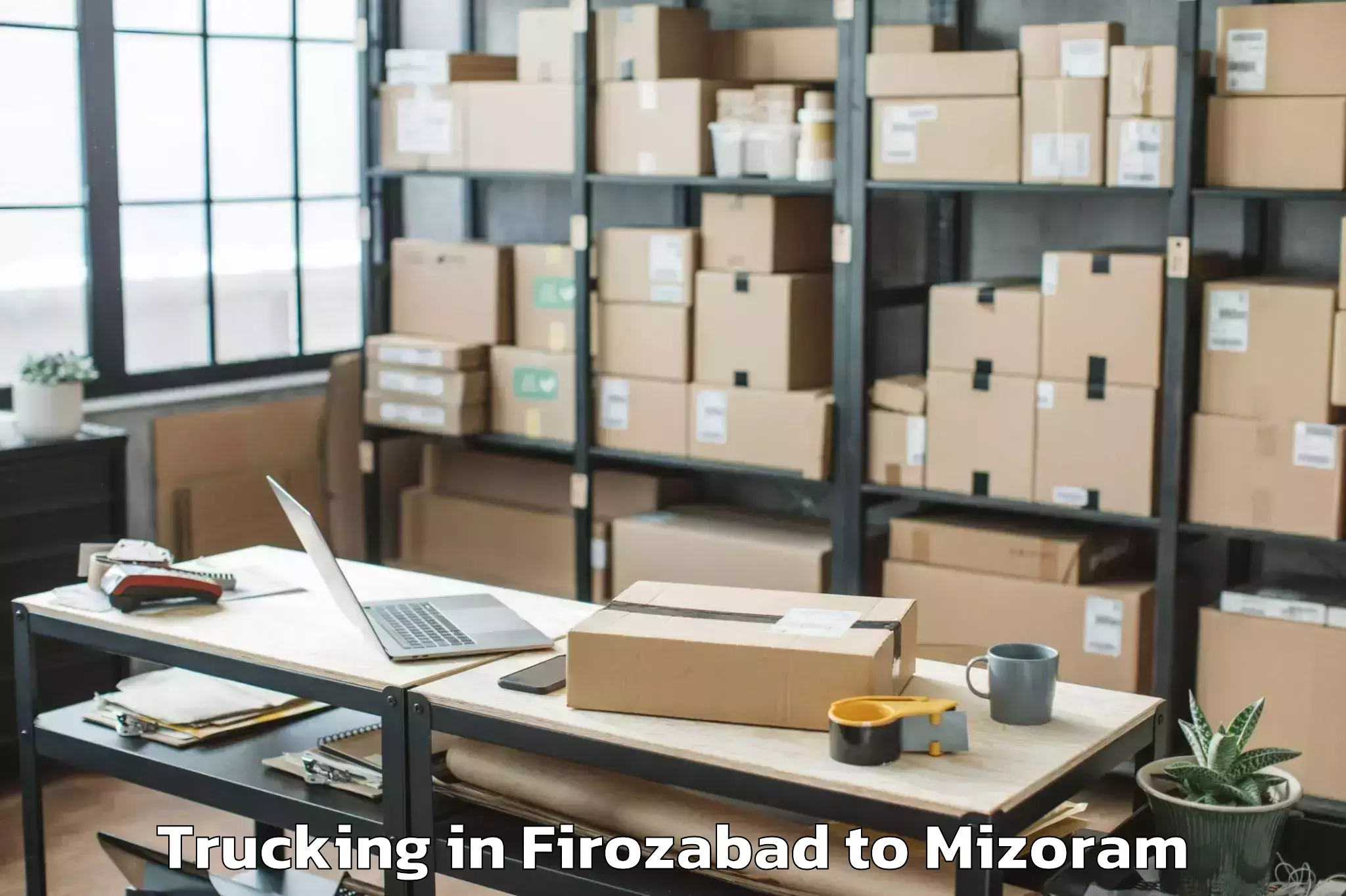 Reliable Firozabad to Siaha Trucking